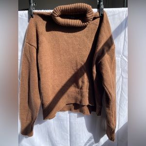 Brown collar sweater